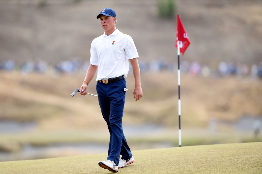 Nick Hardy finished tied 52nd at the 2015 US Open at Chambers Bay.