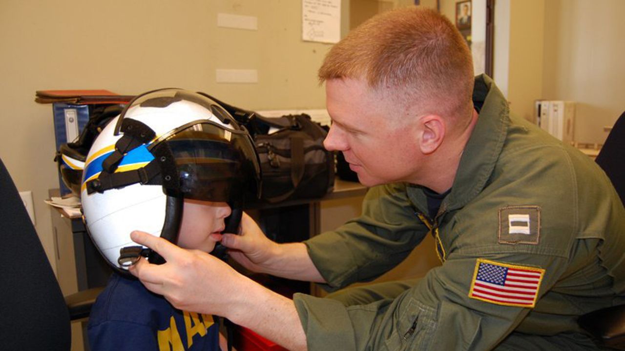 Before leaving for a seven month deployment in 2011, Landon spent some quality time with Anthony.
