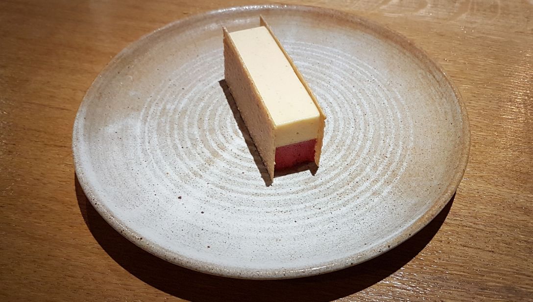<strong>Damson and kernel:</strong> Worth waiting for, the dessert selection includes this ice cream sandwich. One half is made from locally grown damsons, the other is flavored using ground damson kernels, which taste not unlike amaretto.