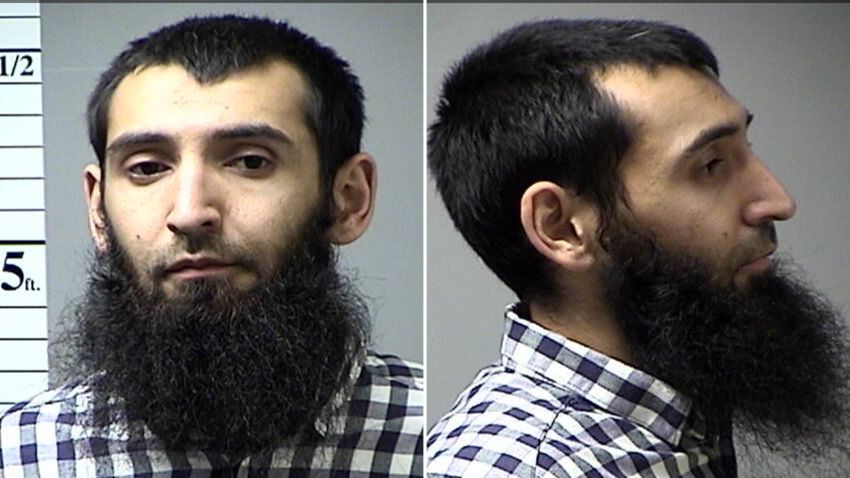 Photos of Sayfullo Saipov taken in October 2016 after an arrest in St. Charles County, Missouri. Saipov was booked after a traffic violation in St. Charles County on an outstanding warrant from another jurisdiction, according to a county corrections sergeant.