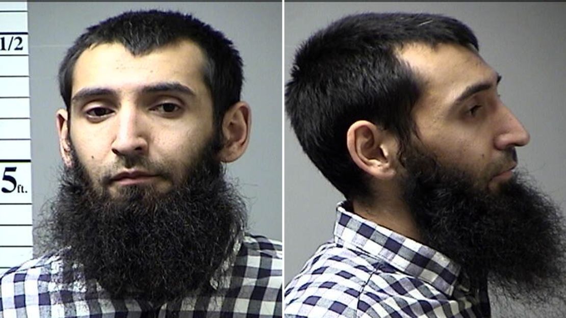 Photos of Sayfullo Saipov taken in October 2016 after an arrest in St. Charles County, Missouri.