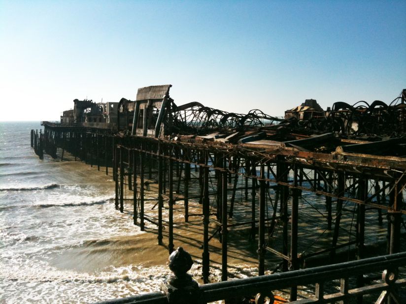 Although an estimated 95% of the pier's original upper structure was destroyed in the 2010 fire, much of the ironwork beneath was salvageable. Instead of destroying the pier's remains, dRMM's winning design restored and strengthened the surviving metal structure.