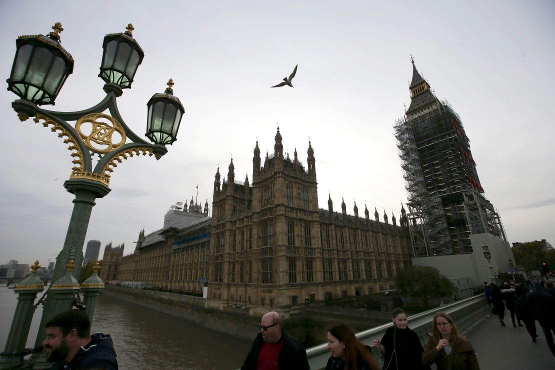 The Houses of Parliament in London on October 31, 2017.