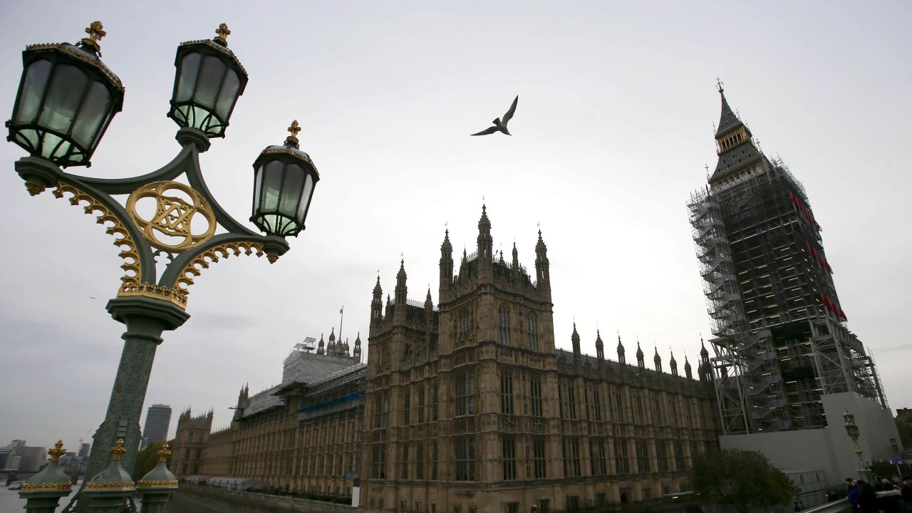 The Houses of Parliament in London on October 31, 2017.