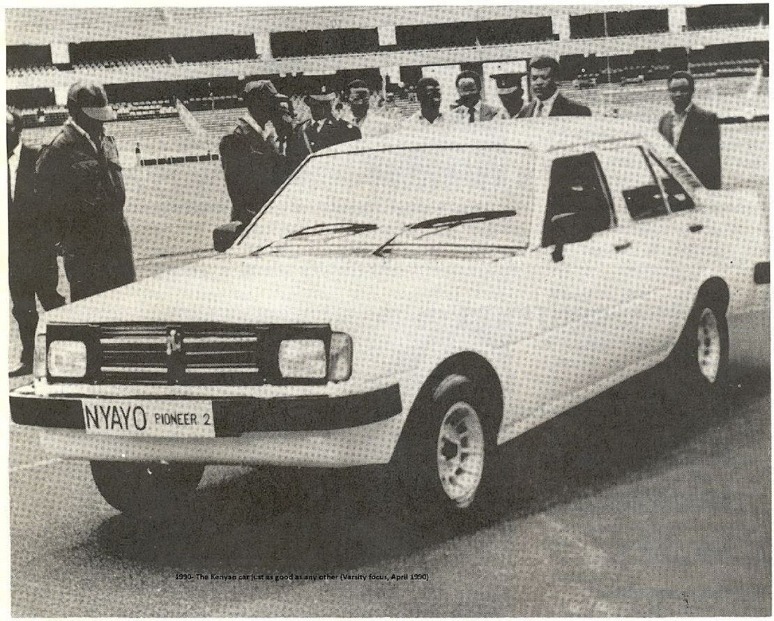 Nyayo Car, built as part of a Kenyan government project beginning in 1986. 