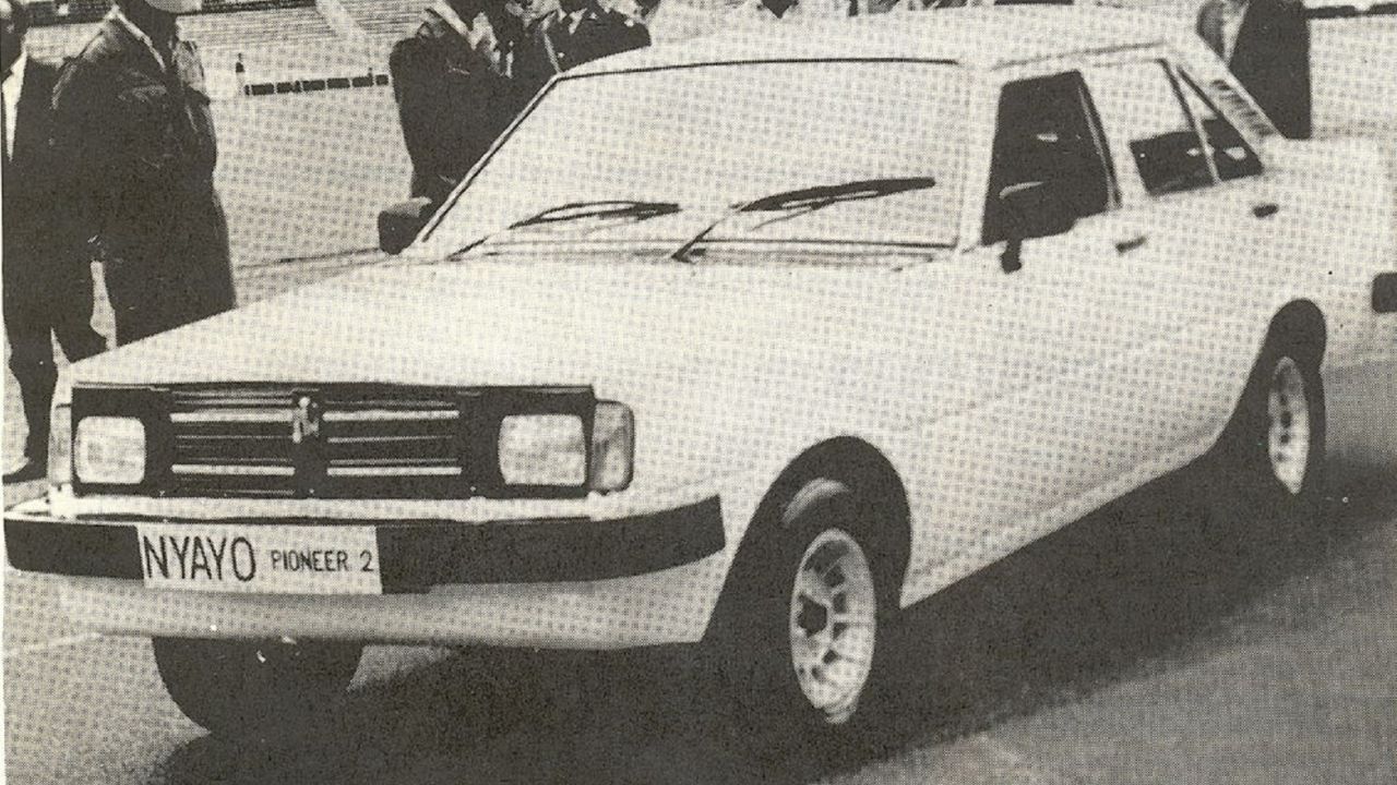 Nyayo Car, built as part of a Kenyan government project beginning in 1986. 