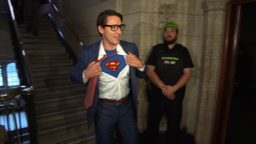 Justin Trudeau superman