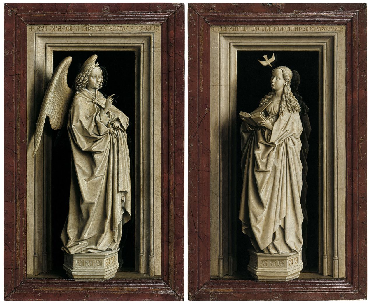 "The Annunciation Diptych (The Archangel Gabriel; The Virgin Mary)," (about 1433-1435).