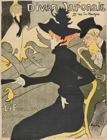 "Divan Japonais" (c.1892-3) by Henri de Toulouse-Lautrec