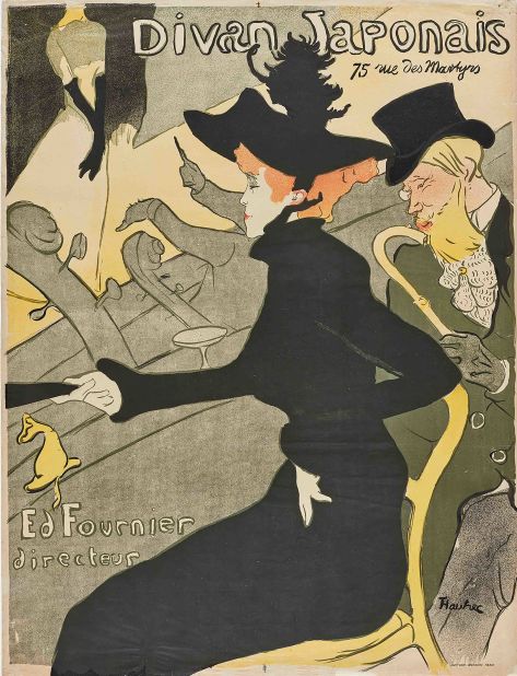 "Divan Japonais" (c.1892-3) by Henri de Toulouse-Lautrec