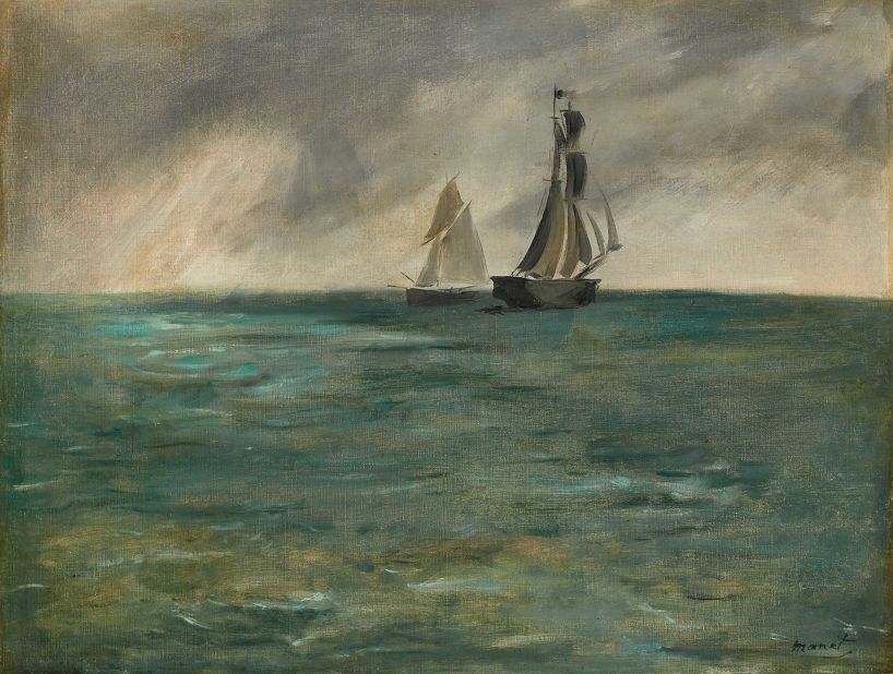 "Stürmische See (Stormy sea)" (1873) by Edouard Manet