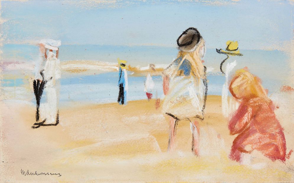 "Figuren am Strand (Figures on the beach)" by Max Liebermann