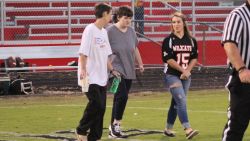 Positive Athlete Savannah Horton Walk out