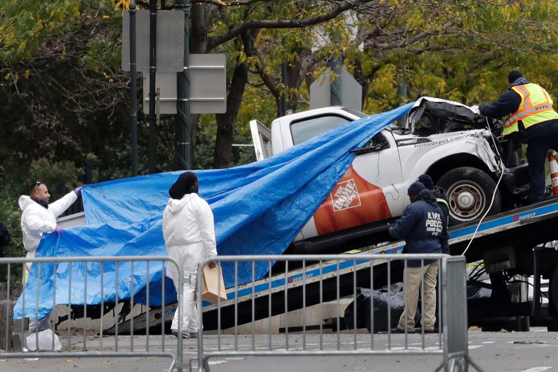 manhattan attack truck towed away