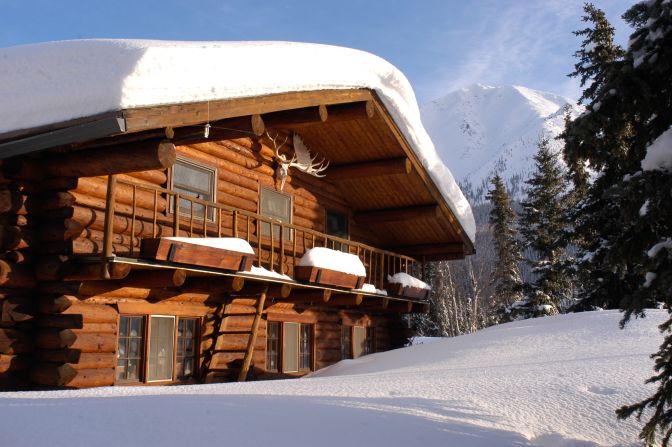 <strong>Iniakuk Lake Wilderness Lodge: </strong>Built by hand from local white and black spruce, this lodge in Iniakuk Lake, Alaska, is 100% solar-powered, providing 24-hour electricity, hot showers and a sauna. 