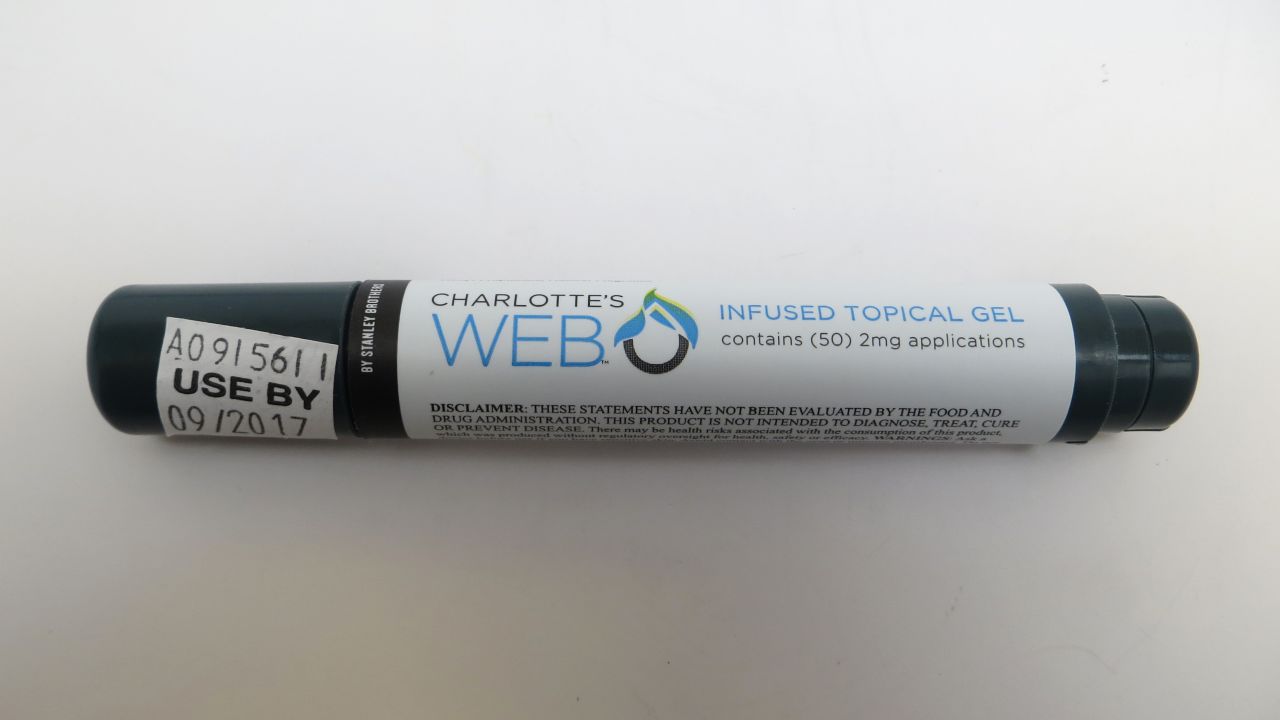 Charlotte's Web gel pen, sold by Stanley Brothers Social Enterprises (doing business as CW Hemp).