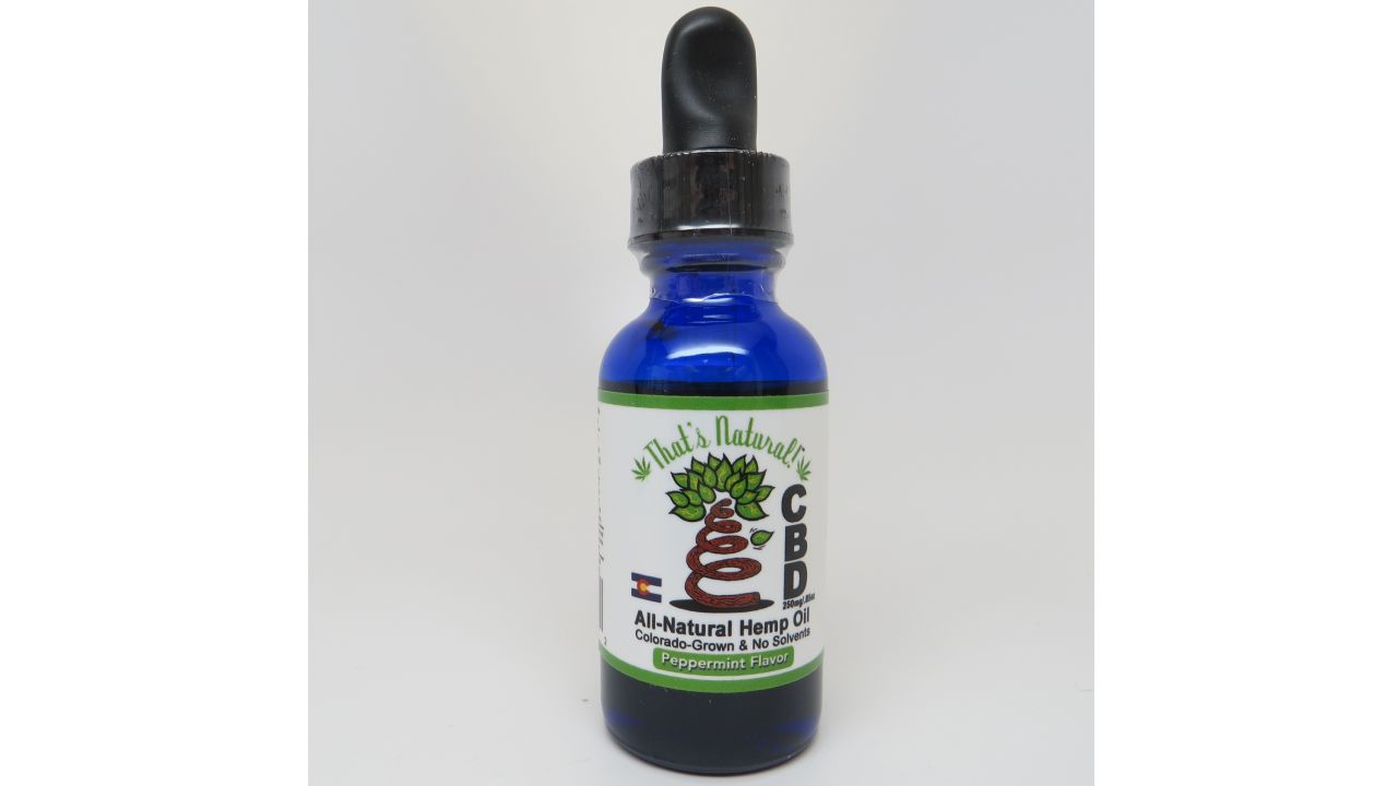 CBD All-Natural Hemp Oil, sold by That's Natural! Marketing & Consulting.