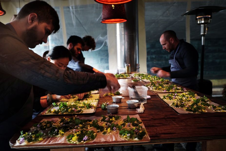 <strong>Merging experiences</strong>: "It's that perfect bite of, 'OK, I'm tasting these flavors and feeling the influence of Mexico,' but whum, you're also in Denmark," says Katherine Bont, restaurant manager at Noma and team leader for its pop-ups.