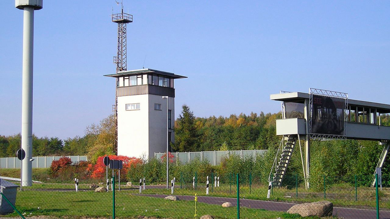 The huge Marienborn checkpoint is now a free museum and rest area next to Autobahn 2.