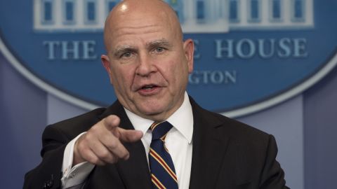 National Security Adviser H. R. McMaster speaks about US President Donald Trump's upcoming trip to Asia during the daily press briefing at the White House in Washington, DC, November 2, 2017.