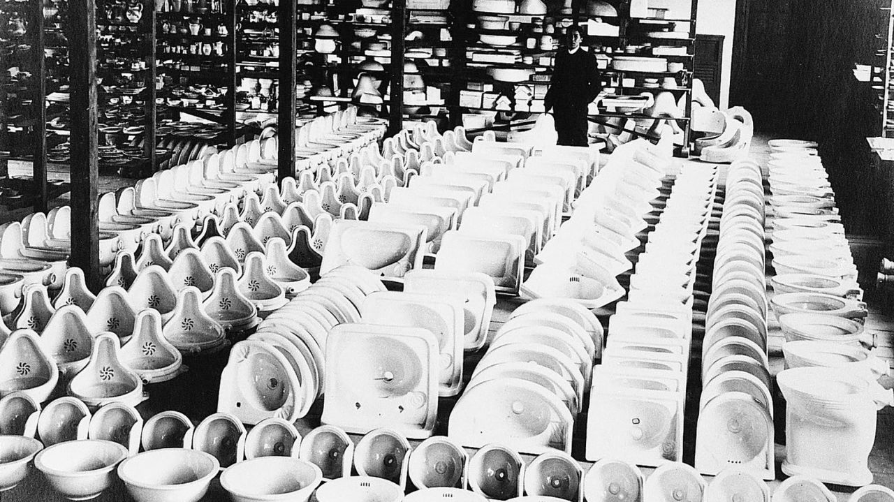 The journey to revolutionize sanitary ware in Japan began in this factory, but back then TOTO was called the Toyo Toki Company.