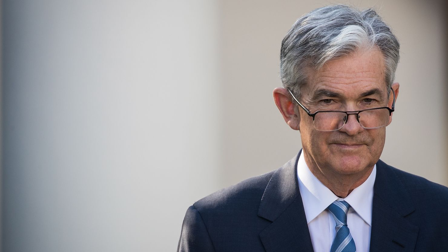 Jerome Powell looks on as President Trump speaks during a press event in the Rose Garden at the White House, November 2, 2017 in Washington, DC. (Photo credit: Drew Angerer/Getty Images)