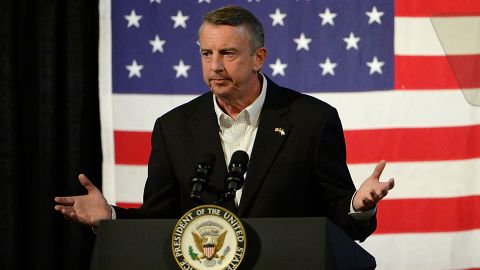 ABINGDON, VA - OCTOBER 14: Gubernatorial candidate Ed Gillespie, R-VA, speaks at a campaign rally at the Washington County Fairgrounds on October 14, 2017 in Abingdon, Virginia. Virginia voters head to the polls on Nov. 7. (Photo by Sara D. Davis/Getty Images)