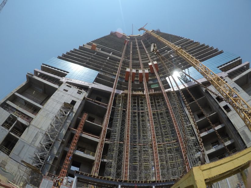 The tower is currently at floor 61 -- standing 245.5 meters tall. It is now the highest structure in Jeddah, and currently taller than the Statue of Liberty by 155 meters, but still 60 meters shorter than the Eiffel Tower.<br />
