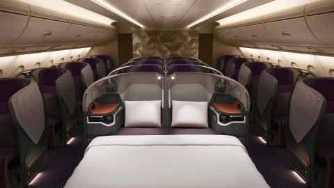 Double the luxury: Singapore Airline's new Business Class beds and Suites.