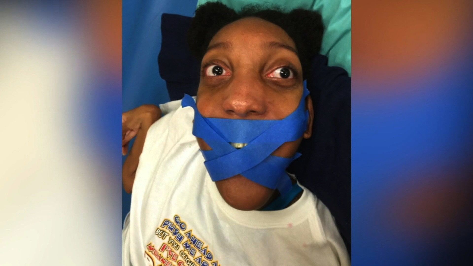 Lawsuit claims teacher taped special-needs woman's mouth shut