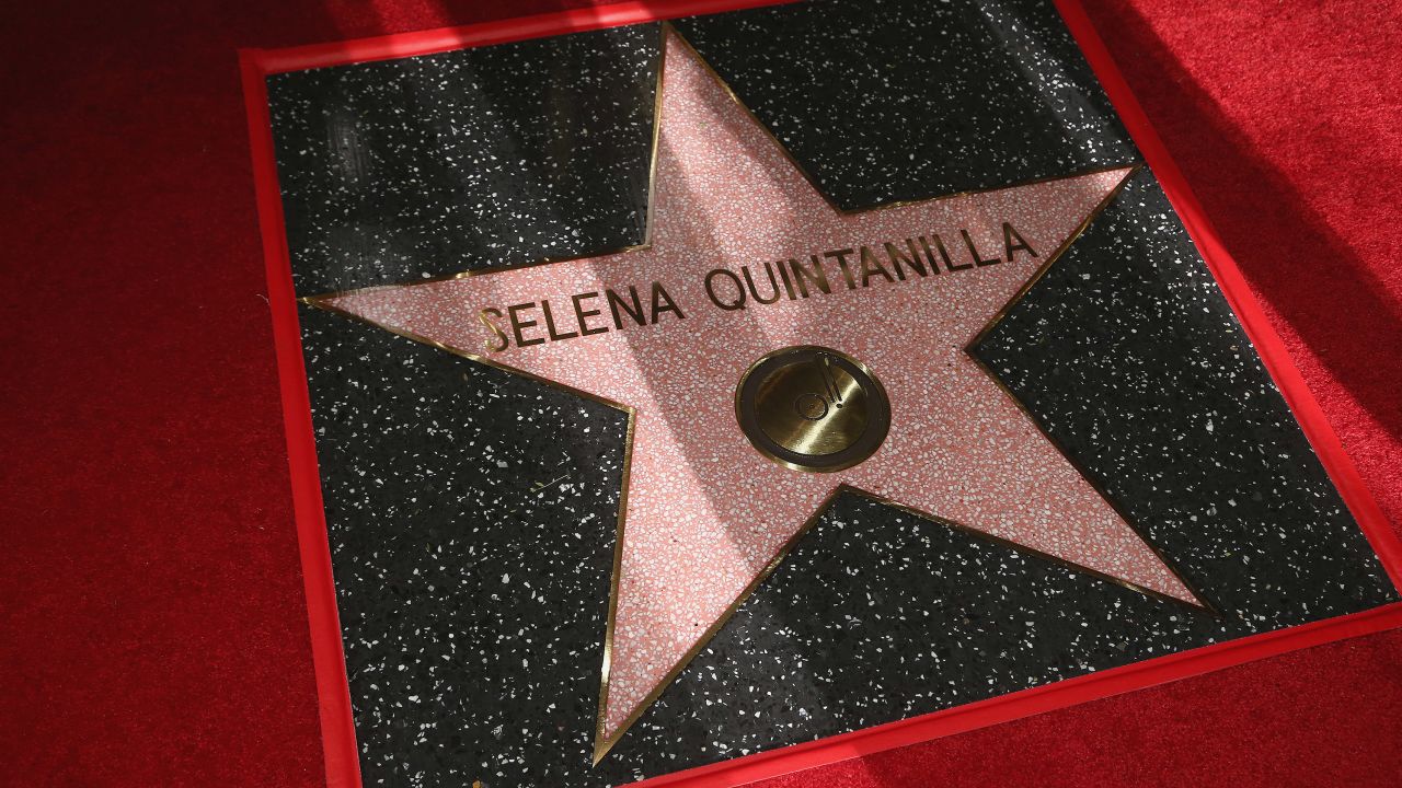 A star honoring Selena Quintanilla with a star on The Hollywood Walk Of Fame on November 3, 2017 in Hollywood, California.
