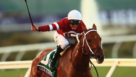 Gun Runner never trailed in the race, which has a total purse of $6 million.
