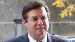 WASHINGTON, DC:  Former Trump campaign manager Paul Manafort arrives at the Prettyman Federal Courthouse for a bail hearing November 6, 2017 in Washington, DC. (Mark Wilson/Getty Images)