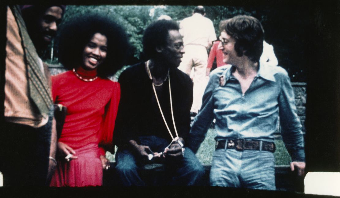 Miles Davis with John Lennon in 1972.