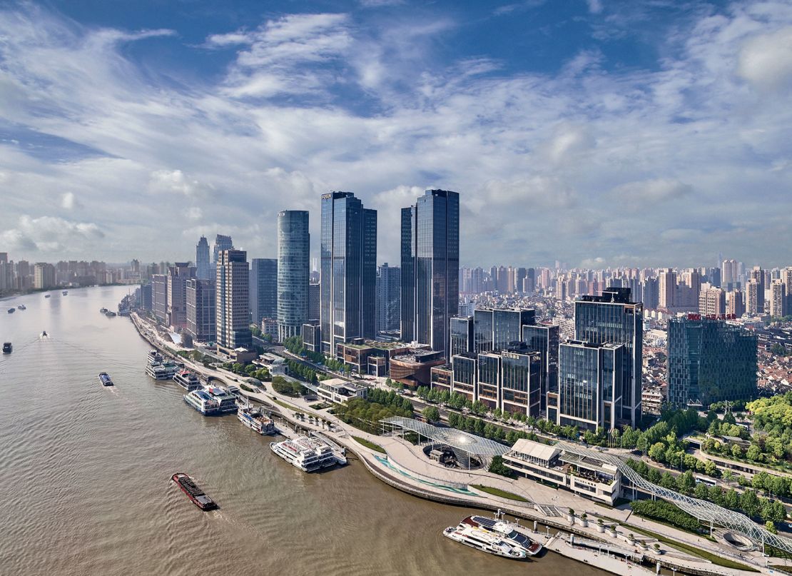 The Bund Finance Centre, a mixed-used development made of eight buildings, was built to help revitalize Shanghai's waterfront. 