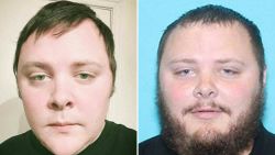 These two images widely distributed on social networks on November 06, 2017, allegedly show 26-year-old Devin Kelley who walked into the church in Sutherland Springs with an assault rifle on November 05, killing 26 people and wounding 20 more.    
Sunday's carnage in Sutherland Springs, a rural community of some 400 people southeast of San Antonio, came just five weeks after the worst gun massacre in modern US history, when a gunman killed 58 people at an open-air concert in Las Vegas. / AFP PHOTO / OFF / - / RESTRICTED TO EDITORIAL USE -  NO MARKETING - NO ADVERTISING CAMPAIGNS - DISTRIBUTED AS A SERVICE TO CLIENTS

-/AFP/Getty Images