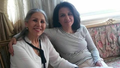 Sabet was recently reunited with Fariba Kamalabadi, another  Baha'i leader released from prison.