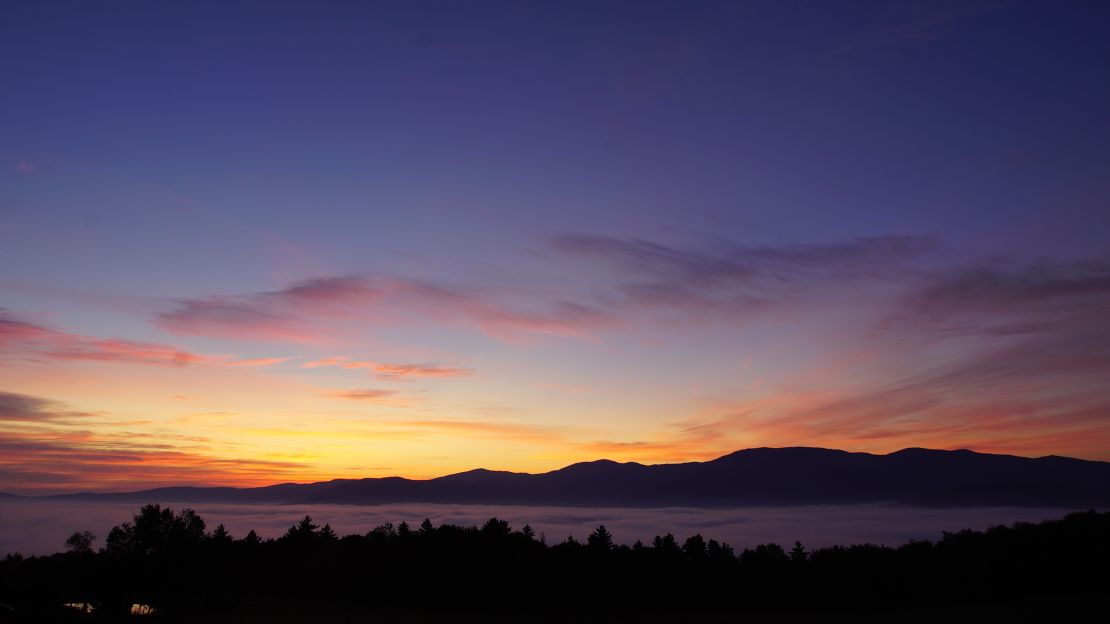 Sunset at the Trapp Family Lodge.