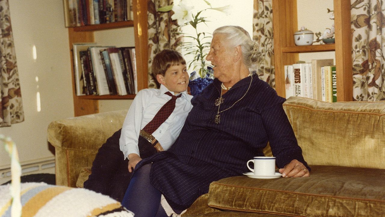 Sam, the son of Johannes von Trapp, spent many days visiting his grandmother Maria at the lodge. 