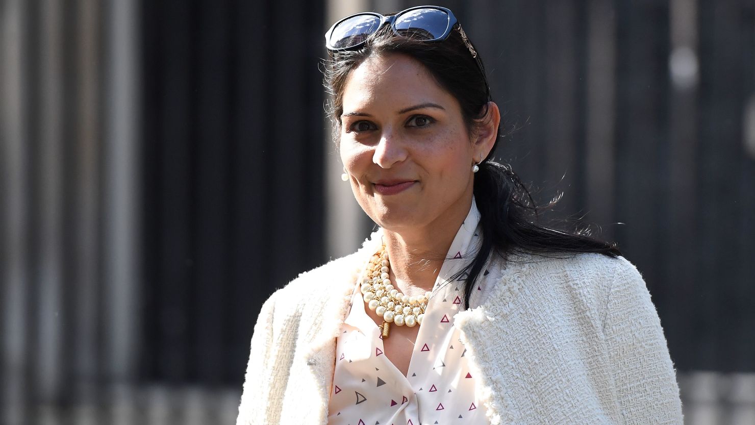 Secretary of State for International Development Priti Patel leaves 10 Downing Street on June 11, 2017.