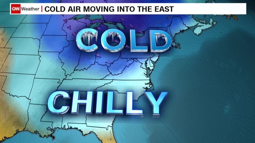 Cold weather hits east coast