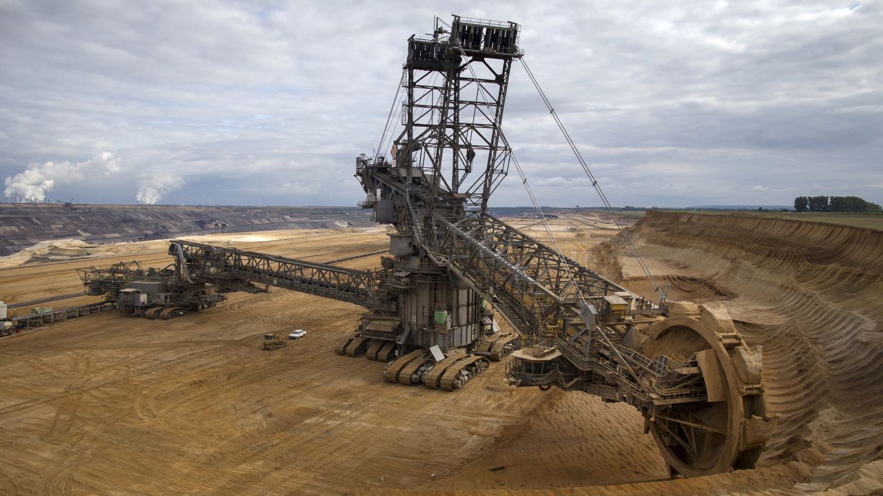 A giant excavator operates at the mine in Hambach in 2015.