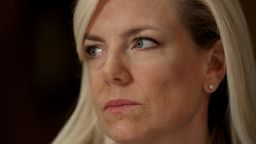 WASHINGTON, DC - NOVEMBER 08:  Kirstjen Nielsen, nominee to be the next Secretary of the Homeland Security Department, testifies before the Senate Homeland Security and Governmental Affairs Committee November 8, 2017 in Washington, DC. (Win McNamee/Getty Images)
