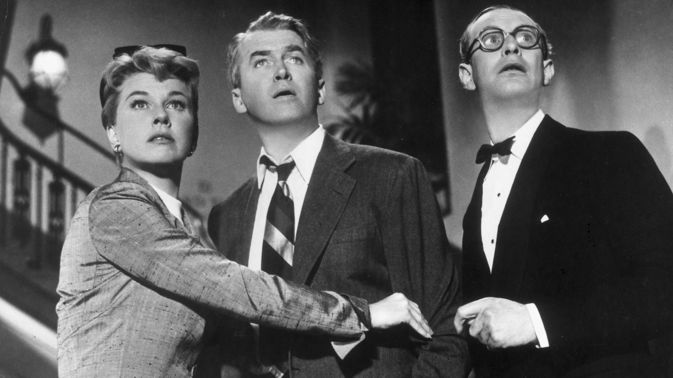 From left, Day, Jimmy Stewart and Richard Wattis star in the 1956 film "The Man Who Knew Too Much." In that movie, Day sang "Que Sera, Sera (Whatever Will Be, Will Be)." The song reached No. 2 on the American Billboard Hot 100 chart, and it sold millions of copies. It also won an Oscar for songwriters Jay Livingston and Ray Evans.
