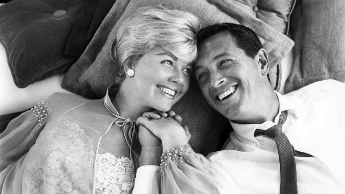 Day and Rock Hudson in a scene from the 1959 film "Pillow Talk."