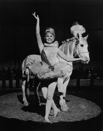 Day poses during a scene from the 1962 film "Billy Rose's Jumbo."