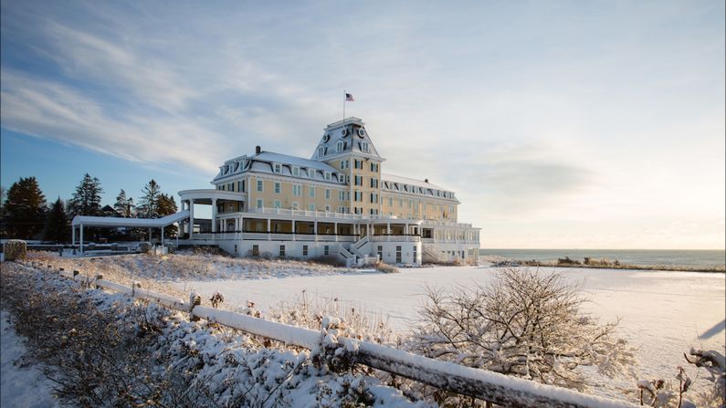 <strong>Ocean House, Watch Hill, Rhode Island:  </strong>Perched high on the bluffs, Ocean House overlooks a pristine stretch of beach with views of the Atlantic Ocean, Montauk and Block Island. 