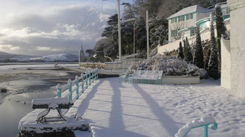 <strong>Portmeirion, North Wales: </strong>The village offers a ruggedly beautiful coastline and majestic snowcapped peaks.