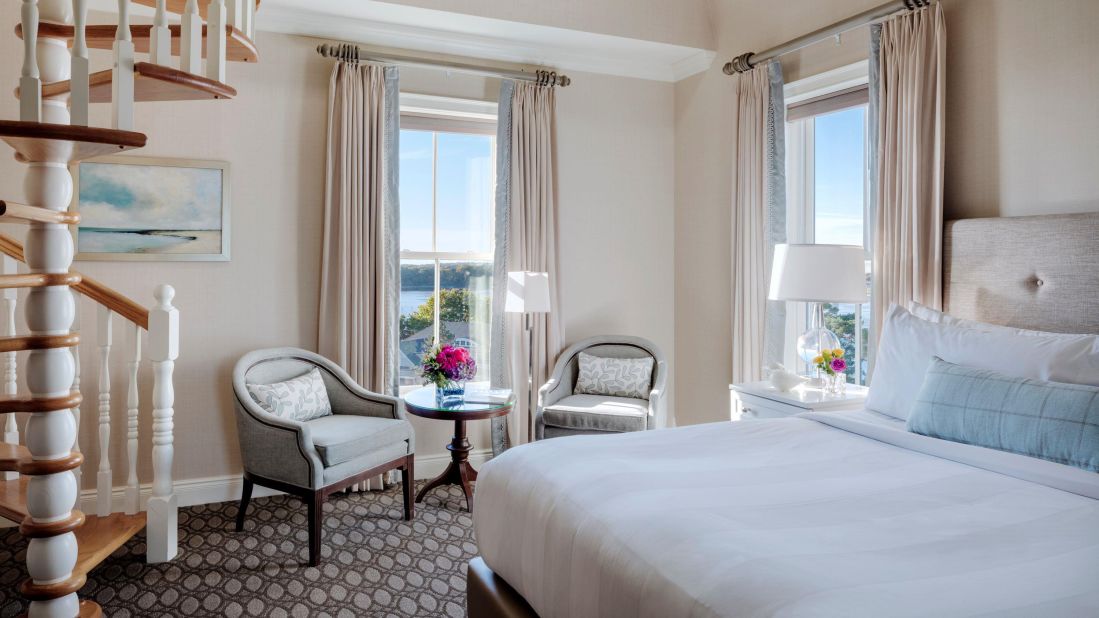 <strong>Wentworth by the Sea, New Castle, New Hampshire: </strong>The rooms and suites come complete with cozy bedding and marble baths, while some also have balconies and gas fireplaces. 