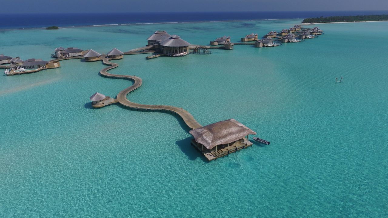 <strong>Arrival jetty: </strong>Following the flight, guests are taken by boat to the resort's arrival jetty. 
